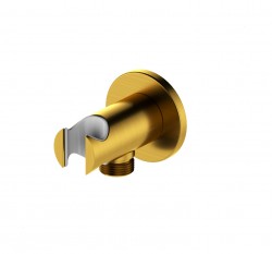 KFA - Držák sprchy s vývodem MOZA, broušené zlato (845-053-31)