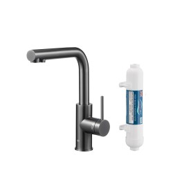 KFA - Duero pure basic, filtrující s otočnou výtokovou armaturou, PVD gunmetal šedá + filtr hydro+ (6623-912-61)
