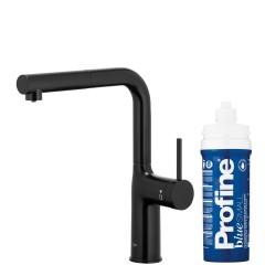 KFA - Duero pure move pull-out bat. kuchyňská filtrující, černá + filtr profine blue s (6623-423-81)