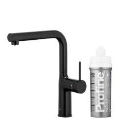 KFA - Duero pure move pull-out bat. kuchyňská filtrující, černá + filtr profine silver s (6623-424-81)