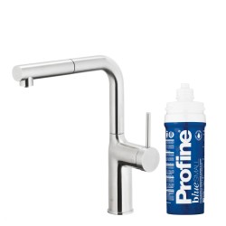 KFA - Duero pure move pull-out bat. kuchyňská filtrující, nerezová ocel + filtr profine blue s (6623-423-22)