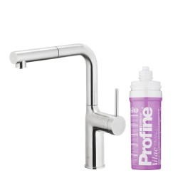 KFA - Duero pure move pull-out bat. kuchyňská filtrující, nerezová ocel + filtr profine lilac s (6623-425-22)