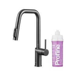 KFA - Duero pure style, filtrující, s otočnou výtokovou armaturou, PVD gunmetal šedá + profine lilac s (6623-315-61)