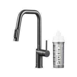 KFA - Duero pure style, filtrující, s otočnou výtokovou armaturou, PVD gunmetal šedá + profine silver s (6623-314-61)