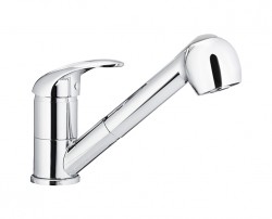 KFA - INDIRA dřezová baterie otočná s vytahovací sprchou, chrom (6613-110-00)