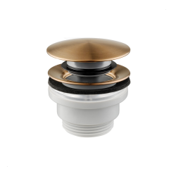 KFA - Klik-klak univerzální, kulatý, broušené růžové zlato (660-310-34)