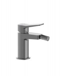 KFA - Malaga baterie, bidetová, stojící se závěrem klik-klak, PVD gun metal grey (4527-015-61)