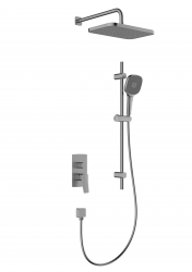 KFA - Malaga sprchový set, podtynkový s posuvným držákem, PVD gun metal grey (4529-301-61)