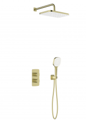 KFA - Malaga sprchový set, termostatický, podtynkový, PVD brushed gold (5759-501-31)