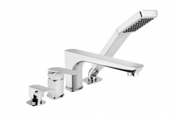 KFA - MOKAIT čtyřotvorová vanová baterie, chrom (5535-210-00)