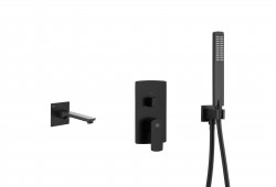 KFA - MOKAIT podomítková vanová baterie, černá (5539-401-81)