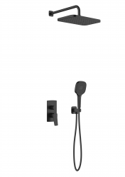 KFA - Sada sprchová Malaga, podomítková, černá (4529-501-81)