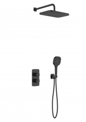 KFA - Sada sprchová Malaga, termostatická, podomítková, černá (5759-501-81)