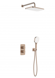 KFA - Sada sprchová Malaga, termostatická, podomítková, PVD broušené růžové zlato (5759-501-34)