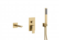 KFA - Sada vanová Logon, podomítková, PVD broušené světlé zlato (5139-401-39)