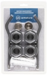 KFA - SADA ZÁSLEPEK A HÁČEKŮ NA RADIÁTOR, ANTRACIT (878-200-61)