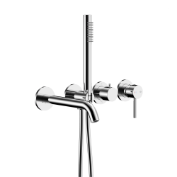 KFA - Set vanový, podomítkový Moza s baterií 3-otvorovou, 2 funkční, chrom (5039-411-00)