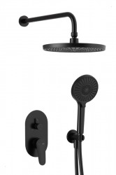 KFA - Sprchová sada OTAVA podomítková, černá (5559-501-81)