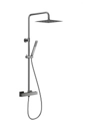 KFA - Sprchový sloup Logon s baterií sprchovou, termostatickou, premium, PVD gunmetal šedá (5746-920-61)