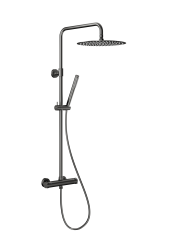 KFA - Sprchový sloup Moza premium s termostatickou sprchovou baterií, PVD gunmetal šedá (5736-920-61)