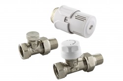 KFA - Termostatická sada pro radiátor, jednoduchá, bílá, DN15 (1/2