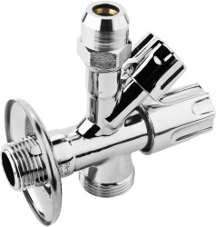 KFA - Ventil rohový KOMBI 3/8”x1/2”x3/4 (273-010-00)