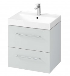 Kielle - Arkas I Skříňka včetně umyvadla 60x57x44 cm, 2 zásuvky, šedá (50011S62)