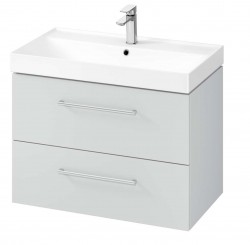 Kielle - Arkas I Skříňka včetně umyvadla 80x57x44 cm, 2 zásuvky, šedá (50011S82)