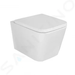 Kielle - Arkas I Závěsné WC se sedátkem SoftClose, Rimless, bílá (30111000)
