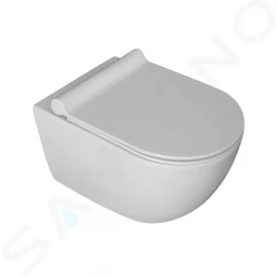 Kielle - Gaia Závěsné WC se sedátkem SoftClose, Rimless, bílá (30115000)