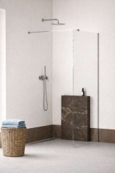 Kielle - Meara Sprchová stěna Walk-In 100x200 cm, chrom/čiré sklo (20726WI1000)