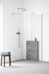 Kielle - Meara Sprchová stěna Walk-In 90x200 cm, chrom/čiré sklo (20726WI0900)