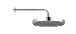 Kielle - Nefia Hlavová sprcha 225, sprchové rameno 350 mm, chrom/šedá (20127SE10)