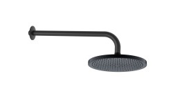 Kielle - Nefia Hlavová sprcha 238, sprchové rameno 350 mm, matná černá (20127SE24)