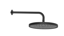 Kielle - Nefia Hlavová sprcha 300, sprchové rameno 350 mm, matná černá (20127SE4)
