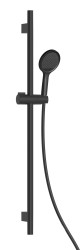 Kielle - Nefia Set sprchové hlavice EcoSpare, tyče a hadice, matná černá (20427SE44E)