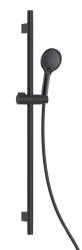 Kielle - Nefia Set sprchové hlavice EcoSpare, tyče a hadice, matná černá (20427SE54E)