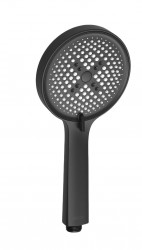 Kielle - Nefia Sprchová hlavice 120, 3 proudy, EcoSpare, matná černá (20427004E)