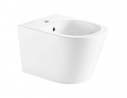 Kielle - Nefia Závěsný bidet, s přepadem, s otvorem pro baterii, bílá (30327000)