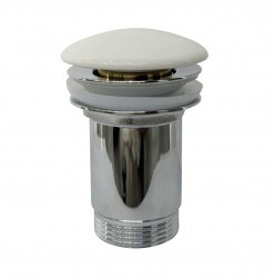 Kielle - Odtokové soupravy Umyvadlová výpusť, ClickClack, kov, bílá (30901130)