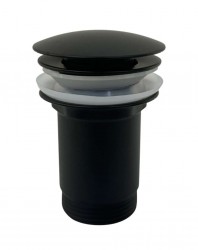 Kielle - Odtokové soupravy Umyvadlová výpusť, ClickClack, kov, matná černá (30901134)