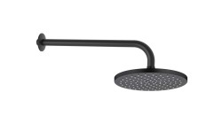 Kielle - Oudee Hlavová sprcha 200, sprchové rameno 350 mm, matná černá (20102SE14)