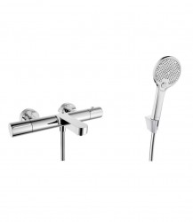 Kielle - Oudee Termostatická vanová baterie s příslušenstvím EcoSpare, chrom (10302SNT110)
