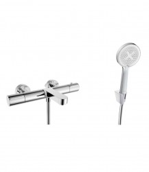 Kielle - Oudee Termostatická vanová baterie s příslušenstvím EcoSpare, chrom (10302SNT80)