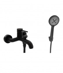 Kielle - Oudee Vanová baterie s příslušenstvím EcoSpare, matná černá (10302SN24)