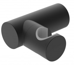 Kielle - Příslušenství Nástěnný držák sprchy, matná černá (20901024)