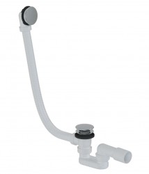 Kielle - Vanová odtoková a přepadová souprava Click-Clack, délka 1000 mm, chrom (116010110)