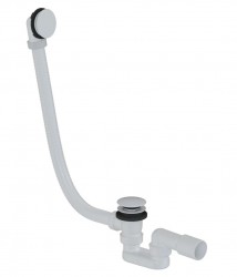 Kielle - Vanová odtoková a přepadová souprava Click-Clack, délka 1000 mm, matná bílá (116010111)