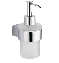 Kielle - Vega Dávkovač mýdla s držákem, matné sklo/chrom (40118030)