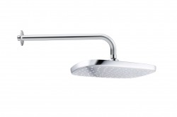 Kielle - Vega Hlavová sprcha 290, 1 proud, sprchové rameno 35 cm, chrom/bílá (20118SE0)
